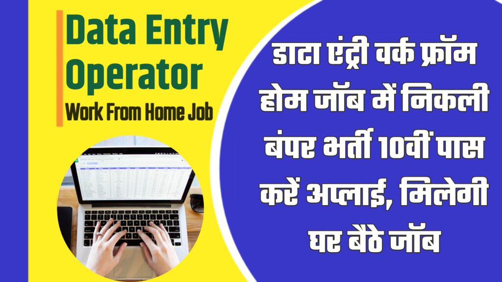 Data Entry Operator Work From Home Job